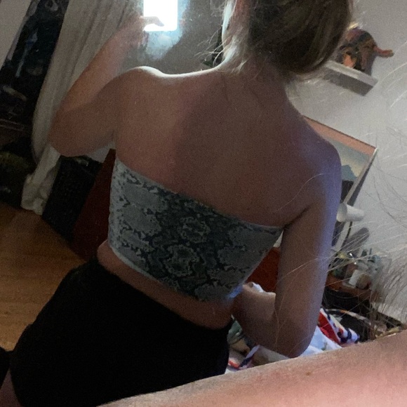 Snake print tube top - Picture 2 of 4